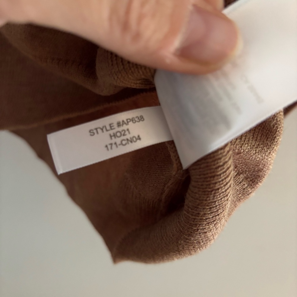 J.Crew‎ Supersoft Wool Blend Crewneck Sweater Men’s Medium Camel Tan NWT Preppy - Picture 4 of 8